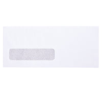 Enveloppes 'peler et coller' SupremeX no 10 en papier vélin blanc, ouverture sur le bout, teinte intérieure, 24 lb, 500/bte-Fermeture Pellez! Collez!