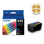 Epson T222 Ink Cartridges - Standard Capacity - Cyan/Magenta/Yellow-Original