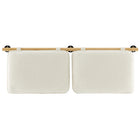 Modway Anela Wall-Mounted Chenille Upholstered King Size Headboard - Cream Natural-Assembly Required