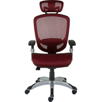 Staples - Fauteuil fonctionnel pivotant ergonomique en mailles Hyken - Rouge-FlexFit, une collection d’Union & Scale