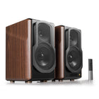 Edifier S2000MKIII Audiophile Active Bookshelf 2.0 Speaker with Multiple Inputs Connection - Brown-Stream high-quality audio wirelessly via Bluetooth 5.0 with aptX HD decoding, or connect directly using line-in, optical, or coaxial inputs, allowing you to effortlessly switch between multiple sources