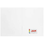 JAM Paper Premium Matte Coloured Cardstock Two-Pocket Presentation Folders - White - 6 Pack-Size: 9.5 x 11.625 inches | Easily fits 8.5" x 11" documents
