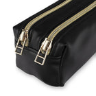 Mead  West Village Dual Zipper Pouch - Black-Compact & Portable: Slim design fits easily into backpacks, purses, totes, or briefcases
