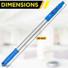 Gritt Commercial 20" Aluminum Pole - 3 Pack-Compatible with all Gritt Commercial squeegees, dusters, and strip washers