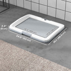 PawHut 25" L Dog Pee Pad Holder - Grey-No assembly required