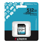 Kingston 512 GB SDXC Canvas Go Plus Gen4-U3 & V30 speed performance