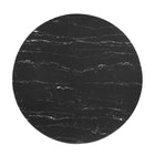 Modway Verne 40" Artificial Marble Dining Table - Gold Black-Non-Marking Foot Ring