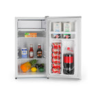 BLACK+DECKER 3.2 cu. ft. Freestanding Mini Fridge with Freezer - White-Convenient Features: Reversible door and adjustable leveling legs ensure flexible placement that is perfect as a bedroom fridge, small fridge for office, dorm refrigerator, or a compact mini fridge