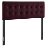 Modway Emily Stain-Resistant Performance Velvet Queen Size Headboard - Mulberry-Stain-Resistant Performance Velvet