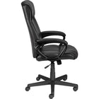 Staples Turcotte Luxura High-Back Executive Chair - Black-Luxura upholstery looks and feels like real leather