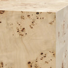Modway - Cosmos 36 po Carré Table basse en bois de burl - Burl naturel-7