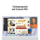 Apple - iMac 24 po - Puce M4 - GPU 8 cœurs - 256 Go SSD - Mémoire unifiée 16 Go - Argent - Français-Les apps décollent avec les puces apple: Vos outils préférés, de Microsoft Excel à Zoom en passant par Adobe Photoshop, s’exécutent en un flash sous macOS.