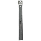 JAM Paper - Règle en aluminium robuste - 12 po - gris métallisé-La règle est semi-flexible, a des coins arrondis et dispose d'un support en liège antidérapant pour qu'elle reste en place lorsqu'elle est utilisée sur toutes les surfaces.