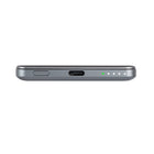 LOGiiX Piston Power 5000 mAh Banque d'alimentation en aluminium - Gris graphite-Comprend un port USB Type-C de 20 W avec alimentation USB pour un chargement rapide