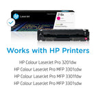 HP 218A Original LaserJet Toner Cartridge - Standard Yield - Magenta-This cartridge works with: HP Colour LaserJet Pro 3201dw; HP Colour LaserJet Pro MFP 3301cdw, 3301fdw, 3301sdw