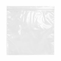 KL Rubber Resealable Polyethylene Bag with Hang Hole - 2 Mil - 12" x 12” - 1000 Pack-Offset lip design with durable zipper for easy opening and secure closure