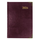 Brownline - 2026 Agenda quotidien Executive - 7-1/8 po x 4-7/8 po - Couleurs assorties - Trilingue-Bords de pages dorés, coins renforcés dorés et signet en ruban