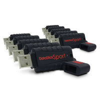 Centon DataStick Sport 4 GB USB 2.0 Flash Drive - Black - 10 Pack-4 GB capacity
