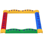 Qaba Kids Balance Beam with Non-Slip Foot Pads - Multicoloured - Set of 12-Develops balance skills with various configurable shapes 
