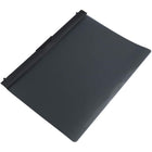 JAM Paper - Couvertures de rapports en plastique avec clip de verrouillage coulissant - format lettre - 9 x 12 - Noir avec devant transparent - paquet de 6-Couleur: Noir