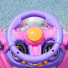 Qaba 3 in 1 Kids Push Car Toddler Sliding Car, Foot to Floor Design - Pink-Constructed from safe PP and metal materials 