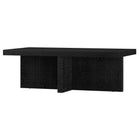 Hudson&Canal Boden 44"W Rectangular Coffee Table - Black Grain-Tabletop features a weight capacity of 60 lbs