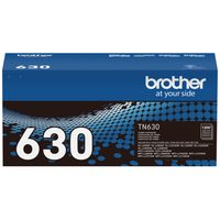 Brother TN630 Standard-Yield Black Toner Cartridge-Black toner produces sharp, professional documents