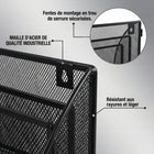 ShoppingAll - Organisateur de documents en maille, trieur de fichiers et porte-revues à 4 niveaux pour bureau ou mur, format lettre/A4 - noir-6