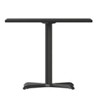 Flash Furniture – Table carrée en stratifié noir de 36 po avec base de 30 x 30 po (XUBK3636T3030)-Taille du dessus: 36 po larg. x 36 po prof.