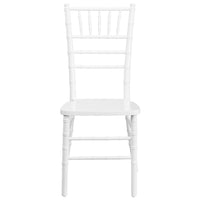 Flash Furniture HERCULES Series Wood Chiavari Chair - White-Chiavari Seating