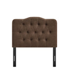 Modway Annabel Premium Linen Blend Twin Headboard - Cocoa-Assembly Required