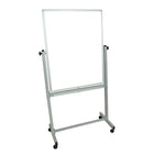 Luxor 30" x 40" Mobile Whiteboard, (MB3040WW)-Designed for use in classrooms, boardrooms, and more, the 30 x 39.5" Luxor MB3040WW Mobile Magnetic Reversible Whiteboard is a dual-sided magnetic whiteboard with four casters for enhanced mobility.