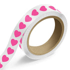 JAM Paper - Rouleaux d'étiquettes standard - en forme de cœur - 1 1/8 x 1 1/8 - rose fluo - 125 étiquettes/rouleau-Couleur : rose fluo | Faites ressortir votre courrier avec des étiquettes d'adresse d'expédition colourées.