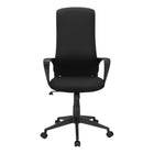 Monarch Specialties 7354 Ergonomic Fabric Office Chair - Black-Experience ultimate comfort during long work hours with the ergonomic high back design, integrated armrests and foam cushioning, promoting a healthy posture