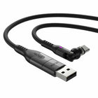 Statik - PowerPivot Pro Câble Tressé en Nylon de Charge/Sync USB-C vers USB-C de 6.6 pi, Noir-Indicateur de charge. La LED située à l'extrémité du câble vous indique lorsque votre appareil est en charge . vous n'avez donc plus besoin de constamment vérifier le niveau de batterie de votre cellulaire