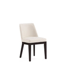 Manhattan Comfort Gansevoort 19" Modern Faux Leather Upholstered Dining Chair - Cream - Set of 2-Weight Capacity: 300 lb