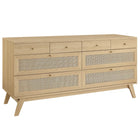 Modway Soma 8-Drawer Dresser - Oak-Modern 8-Drawer Dresser