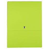 JAM Paper Vertical Snap Closure Portfolio - 12 1/8 x 9 x 1/2 - Green Kraft-Colour: Green Kraft