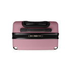 Bugatti Monaco 21.5" Hardside Carry-on Luggage - Vegan Leather Trim -  Pink-Lined interior with dividing panel, practical
pocket and tightening straps to keep content
organized and in place
