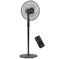 HOMCOM 51" H Pedestal Fan with Tilted Head and Timer for Bedroom - Black-Features 3 speeds (High, Medium, Low) 