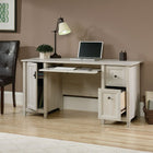 Sauder 59"W Edge Water Desk - Chalked Chestnut-Two drawers with metal runners and safety stops