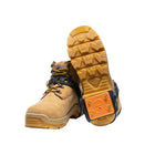 Impacto - Crampons à glace en laiton anti-étincelles avec talon renforcé - Taille unique - Orange avec sangles noires - 1 paire-Des matériaux haute performance et des taquets remplaçables prolongent la durée de vie du produit