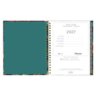 Blueline - Agenda Hebdomadaire/Mensuel 17 Mois D’Août À Décembre - 11 po H x 8 1/2 po l - Motif Floral - Bilingue-Comprend des calendriers de référence