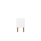 Manhattan Comfort Marcus 62.99" Mid-Century Modern TV Stand - White-Soft Close Doors with Rounded A-lined Design