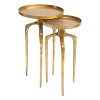 Ensemble de Tables d'Appoints Como Or Antique-Table