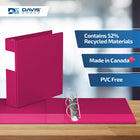 Davis Group Premium Economy Binder - D Ring - 2" - Pink - 6 Pack-Ideal for Conferences, Reference, Colleges & Universities
