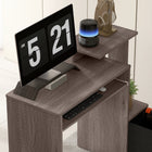 HOMCOM 39.25" Computer Desk with Sliding Keyboard Tray - Grey-Assembly required