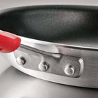 Tramontina Pro 8" Nonstick Fry Pan - Red Handle - Reinforced Coating-Cast stainless steel handle with three solid alloy rivets