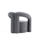 Manhattan Comfort Darian 32.68" Modern Boucle Upholstered Accent Chair - Grey-Commercial Grade Tested with Weight Capacity of 440 Lbs