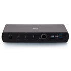 C2G - Thunderbolt 4 & USB-C 10-en-1 station d’accueil à double écran - Noir-Lecteur de carte SD 4.0 pour transférer des photos, des vidéos ou d’autres multimédias